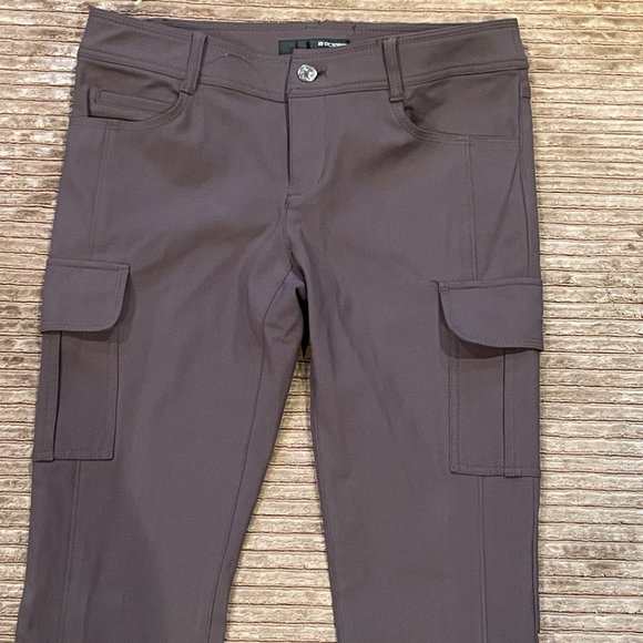Fabulous Womans Brown Stretch Skinny Cargo pants Japanese Brand 22 Octobre Sz.4 - Picture 2 of 11